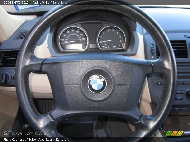 Alpine White / Sand Beige 2004 BMW X3 2.5i