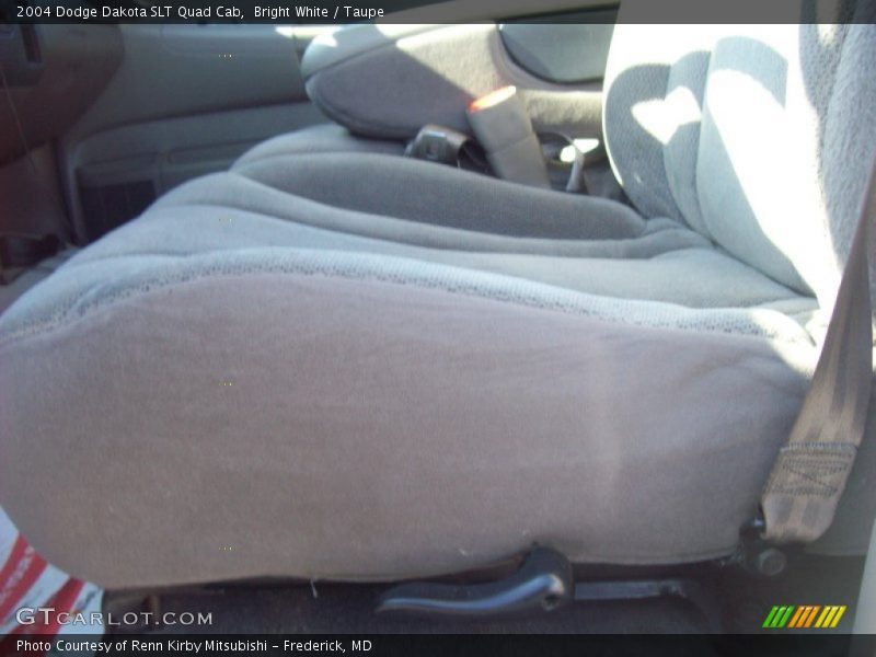 Bright White / Taupe 2004 Dodge Dakota SLT Quad Cab