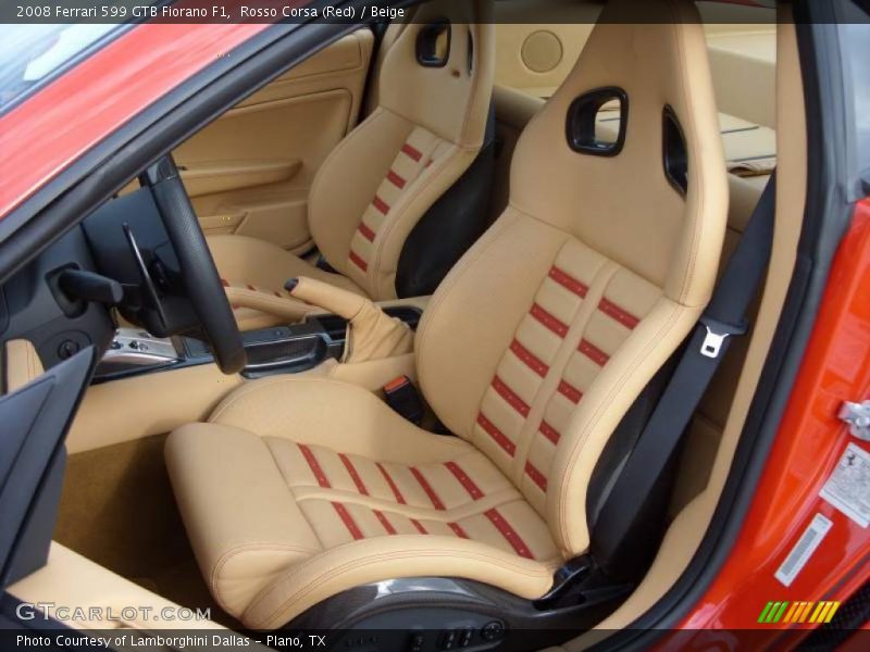 Rosso Corsa (Red) / Beige 2008 Ferrari 599 GTB Fiorano F1