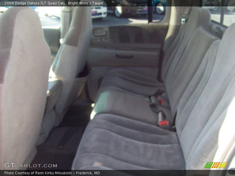 Bright White / Taupe 2004 Dodge Dakota SLT Quad Cab
