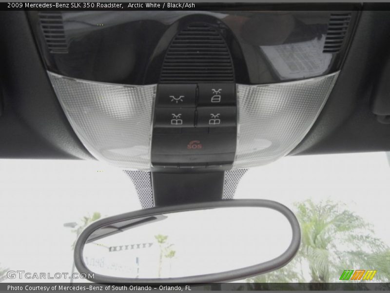 Arctic White / Black/Ash 2009 Mercedes-Benz SLK 350 Roadster