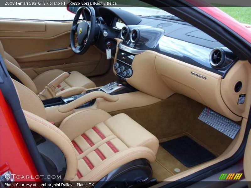 Rosso Corsa (Red) / Beige 2008 Ferrari 599 GTB Fiorano F1