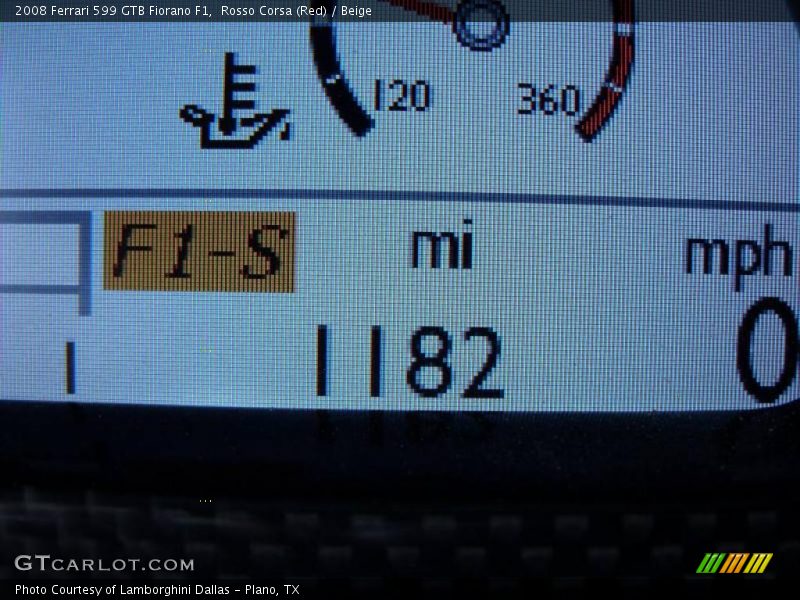 Rosso Corsa (Red) / Beige 2008 Ferrari 599 GTB Fiorano F1