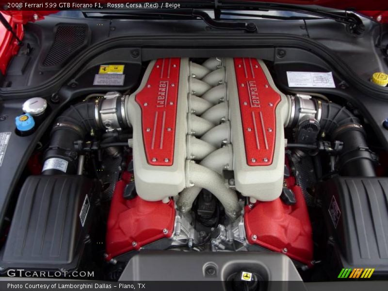 Rosso Corsa (Red) / Beige 2008 Ferrari 599 GTB Fiorano F1