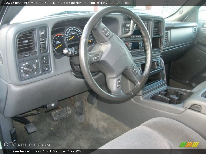 Summit White / Dark Charcoal 2003 Chevrolet Silverado 2500HD LS Crew Cab 4x4
