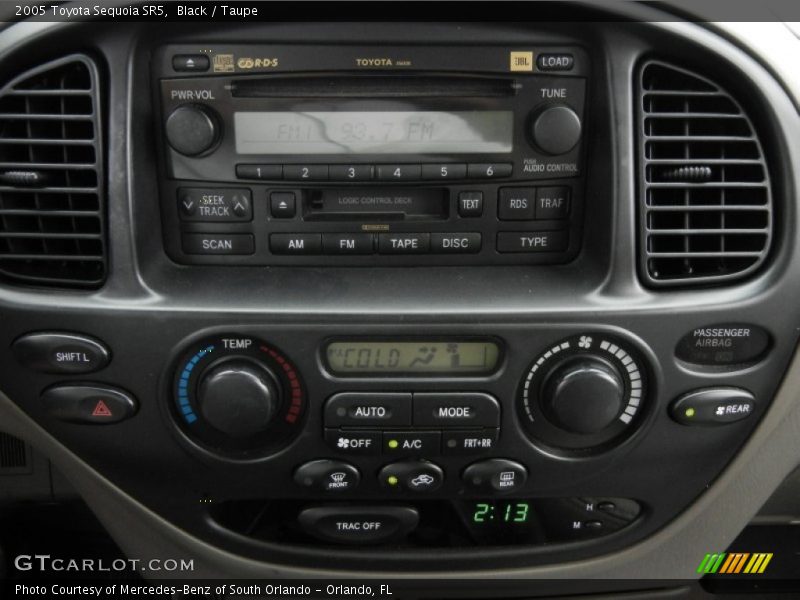 Black / Taupe 2005 Toyota Sequoia SR5
