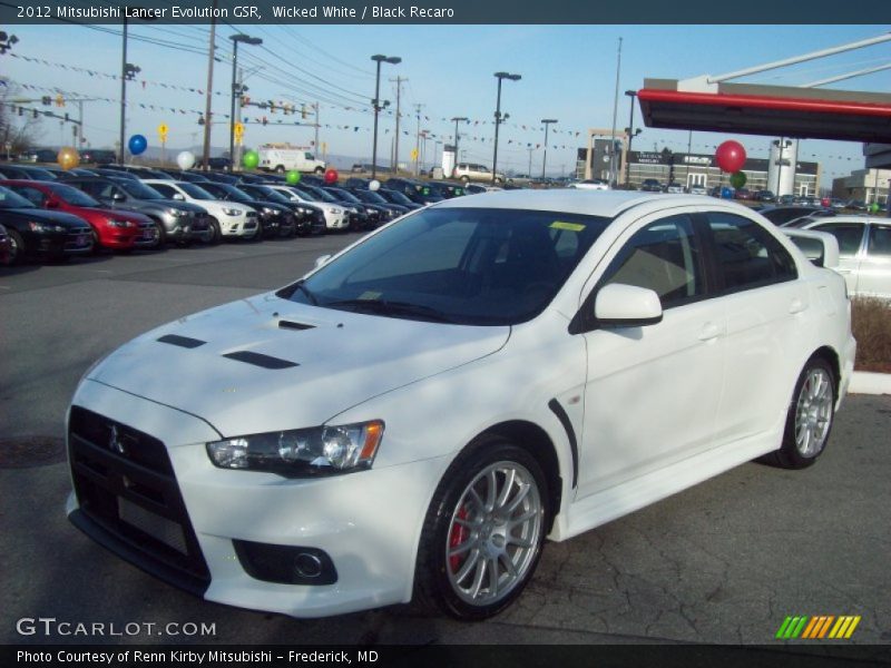Front 3/4 View of 2012 Lancer Evolution GSR