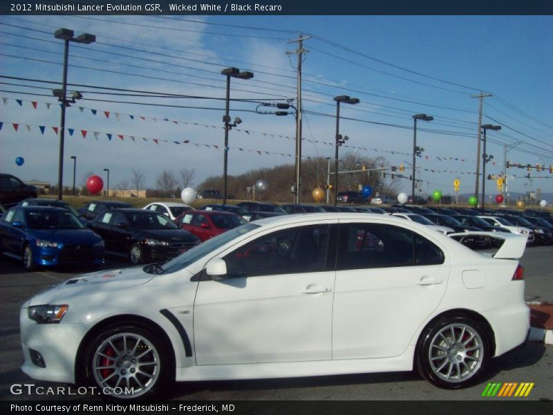  2012 Lancer Evolution GSR Wicked White