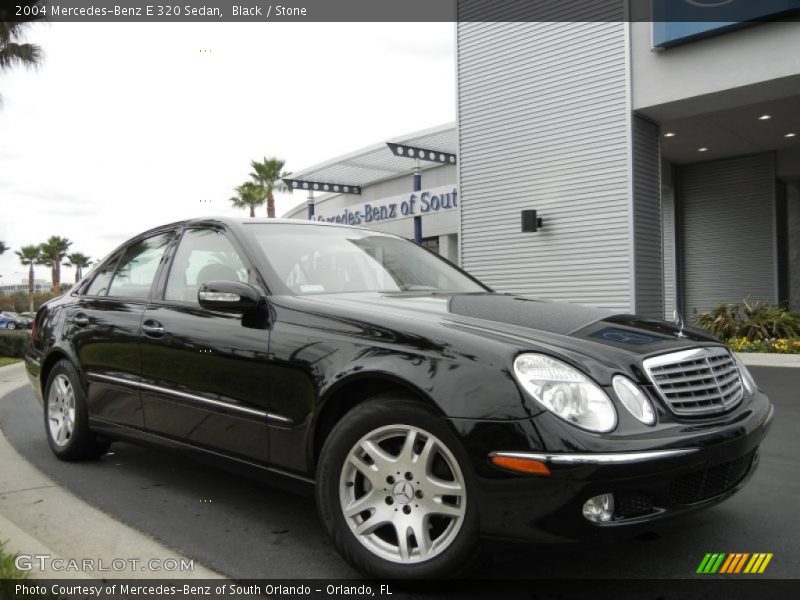 Black / Stone 2004 Mercedes-Benz E 320 Sedan