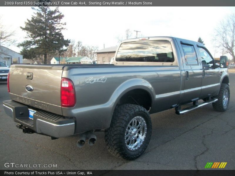 Sterling Grey Metallic / Medium Stone 2009 Ford F350 Super Duty XLT Crew Cab 4x4