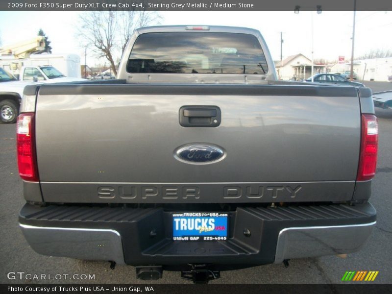 Sterling Grey Metallic / Medium Stone 2009 Ford F350 Super Duty XLT Crew Cab 4x4