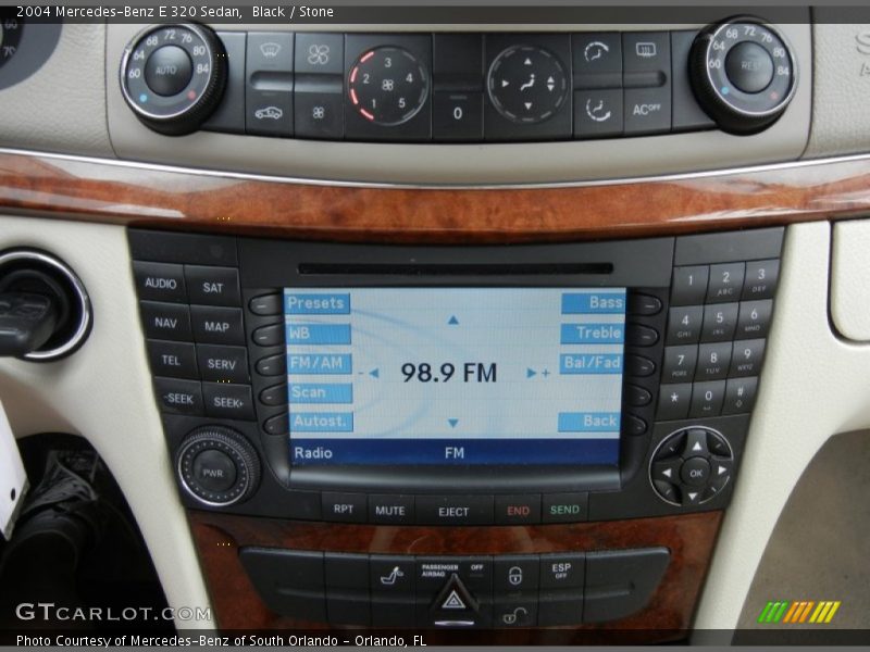 Controls of 2004 E 320 Sedan