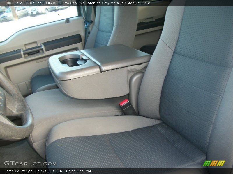 Sterling Grey Metallic / Medium Stone 2009 Ford F350 Super Duty XLT Crew Cab 4x4