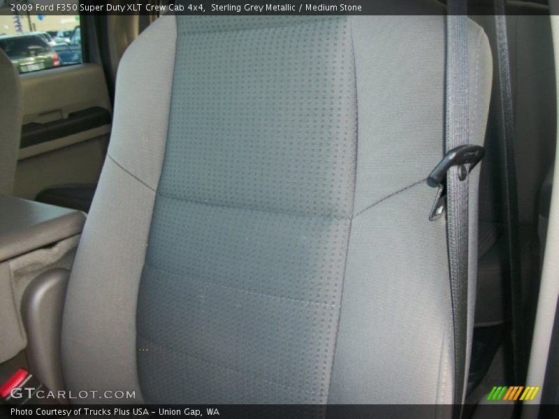 Sterling Grey Metallic / Medium Stone 2009 Ford F350 Super Duty XLT Crew Cab 4x4