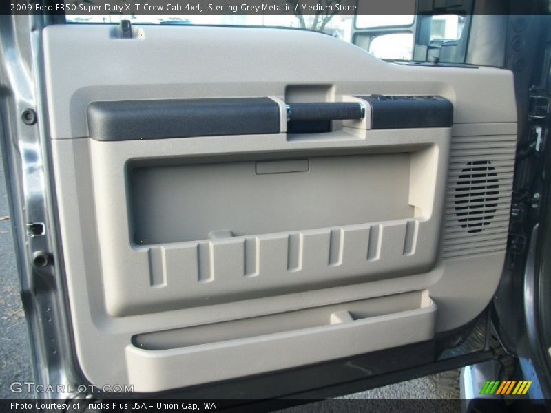 Sterling Grey Metallic / Medium Stone 2009 Ford F350 Super Duty XLT Crew Cab 4x4