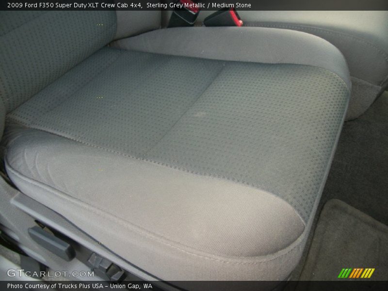 Sterling Grey Metallic / Medium Stone 2009 Ford F350 Super Duty XLT Crew Cab 4x4