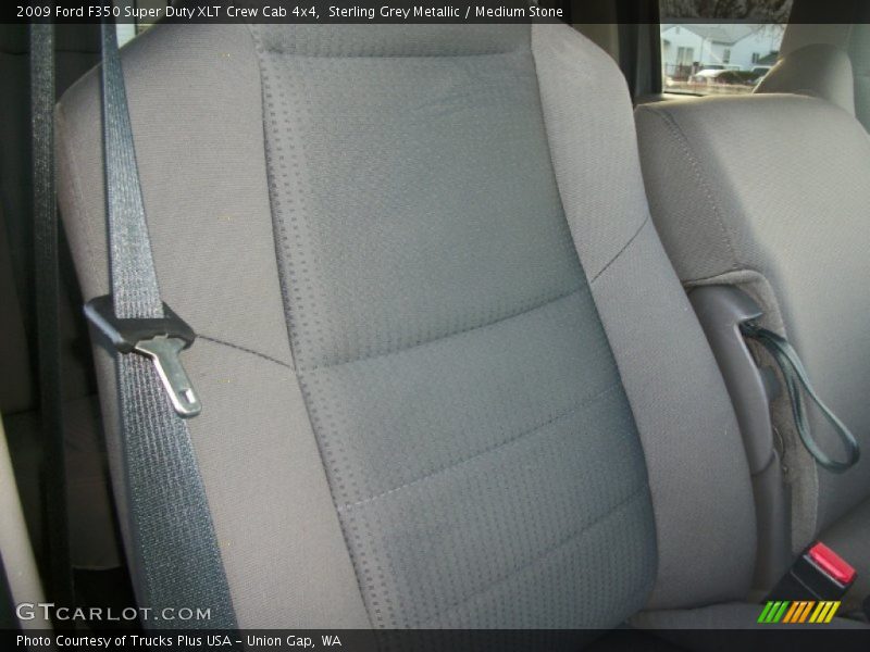 Sterling Grey Metallic / Medium Stone 2009 Ford F350 Super Duty XLT Crew Cab 4x4