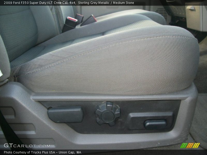 Sterling Grey Metallic / Medium Stone 2009 Ford F350 Super Duty XLT Crew Cab 4x4
