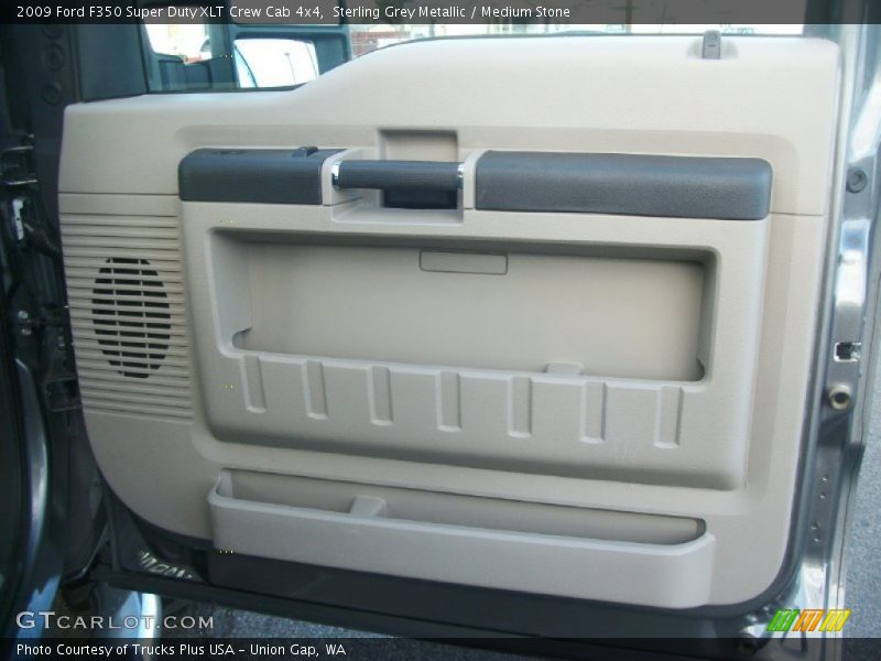 Sterling Grey Metallic / Medium Stone 2009 Ford F350 Super Duty XLT Crew Cab 4x4