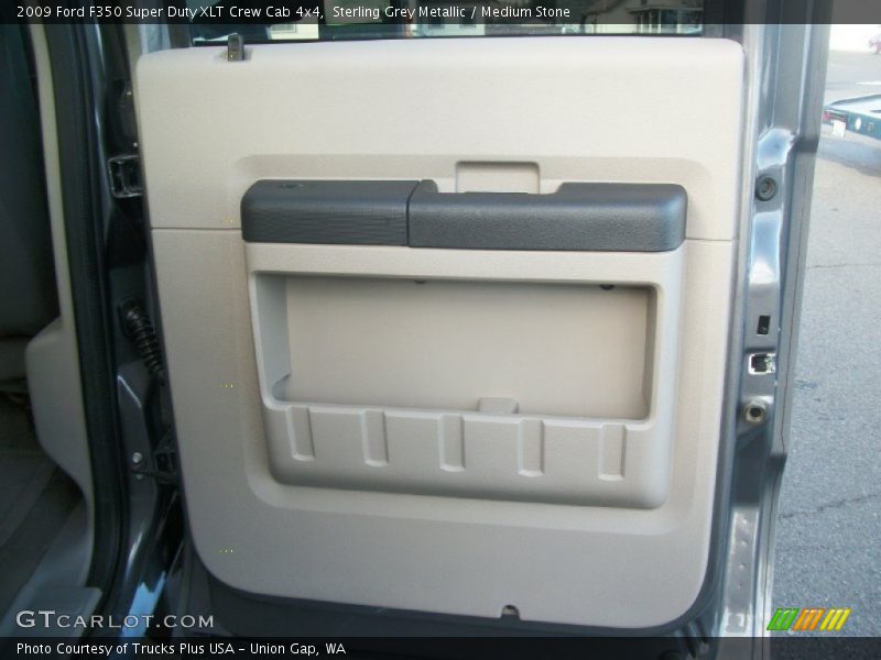 Sterling Grey Metallic / Medium Stone 2009 Ford F350 Super Duty XLT Crew Cab 4x4