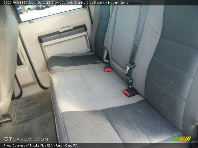 Sterling Grey Metallic / Medium Stone 2009 Ford F350 Super Duty XLT Crew Cab 4x4