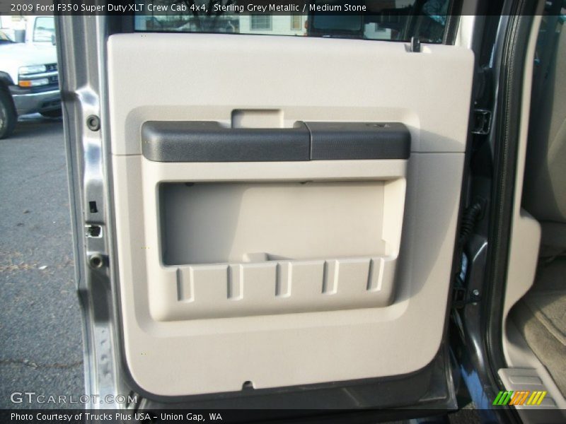 Sterling Grey Metallic / Medium Stone 2009 Ford F350 Super Duty XLT Crew Cab 4x4