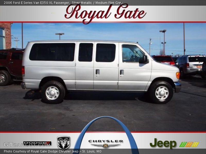 Silver Metallic / Medium Flint Grey 2006 Ford E Series Van E350 XL Passenger