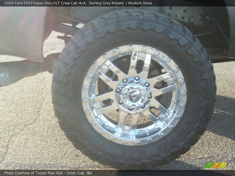 Sterling Grey Metallic / Medium Stone 2009 Ford F350 Super Duty XLT Crew Cab 4x4