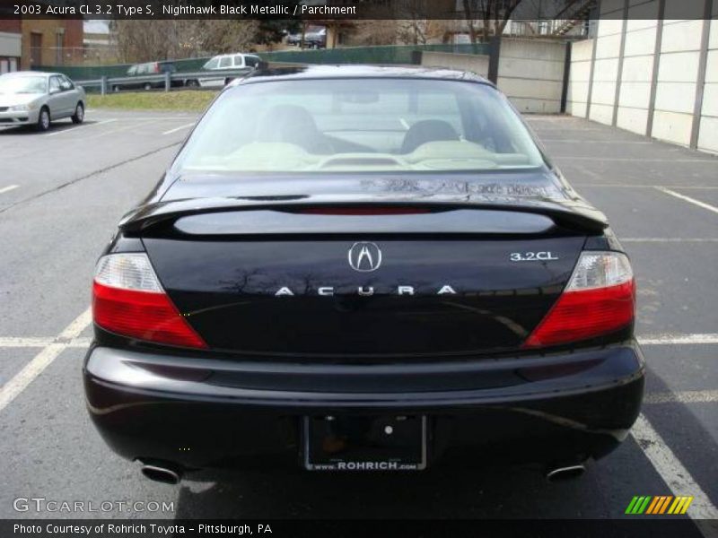 Nighthawk Black Metallic / Parchment 2003 Acura CL 3.2 Type S