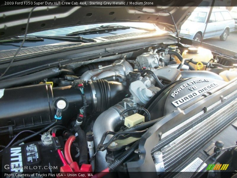 Sterling Grey Metallic / Medium Stone 2009 Ford F350 Super Duty XLT Crew Cab 4x4