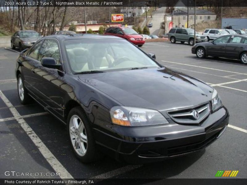 Nighthawk Black Metallic / Parchment 2003 Acura CL 3.2 Type S