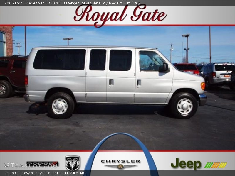 Silver Metallic / Medium Flint Grey 2006 Ford E Series Van E350 XL Passenger