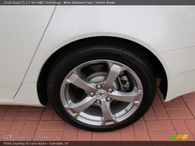 White Diamond Pearl / Umber Brown 2010 Acura TL 3.7 SH-AWD Technology