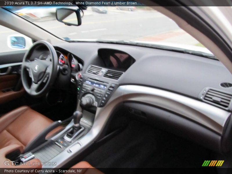 White Diamond Pearl / Umber Brown 2010 Acura TL 3.7 SH-AWD Technology