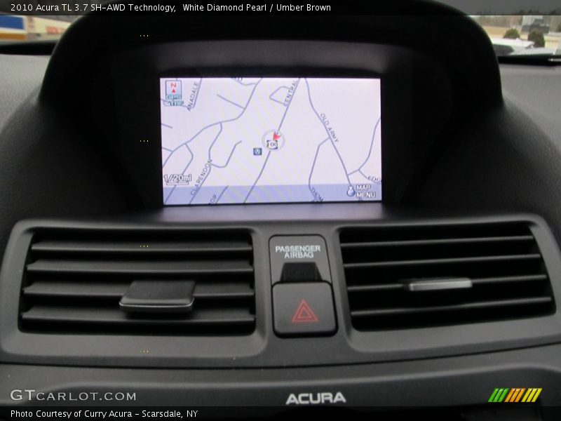 White Diamond Pearl / Umber Brown 2010 Acura TL 3.7 SH-AWD Technology
