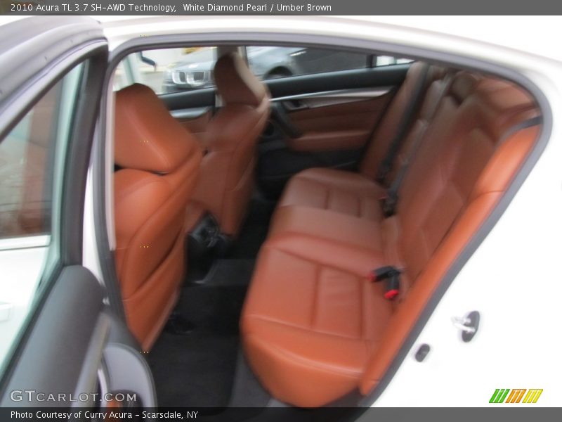 White Diamond Pearl / Umber Brown 2010 Acura TL 3.7 SH-AWD Technology