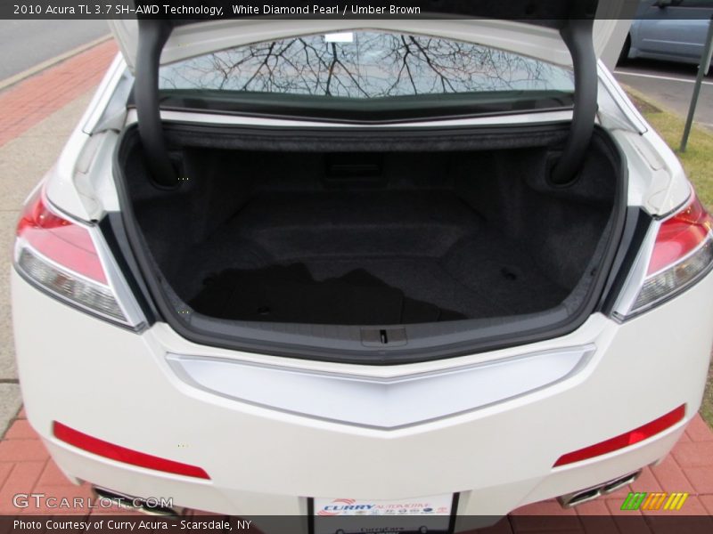 White Diamond Pearl / Umber Brown 2010 Acura TL 3.7 SH-AWD Technology