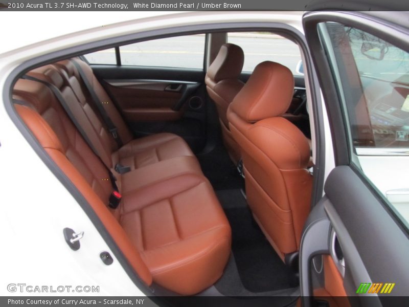 White Diamond Pearl / Umber Brown 2010 Acura TL 3.7 SH-AWD Technology