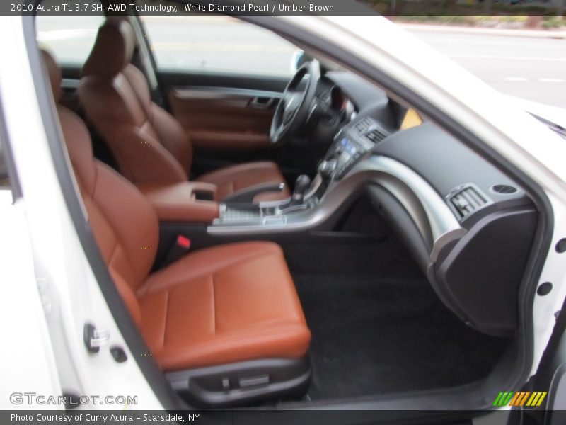 White Diamond Pearl / Umber Brown 2010 Acura TL 3.7 SH-AWD Technology