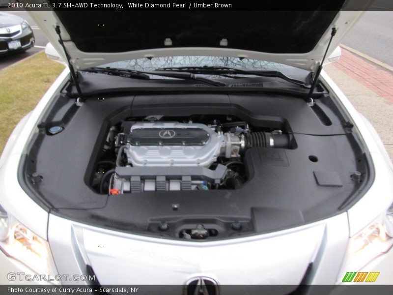 White Diamond Pearl / Umber Brown 2010 Acura TL 3.7 SH-AWD Technology