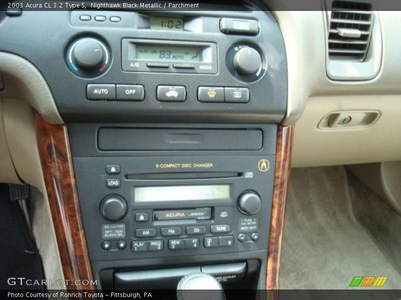 Nighthawk Black Metallic / Parchment 2003 Acura CL 3.2 Type S