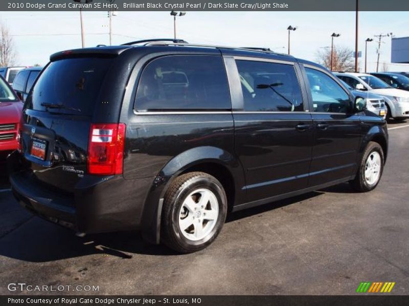 Brilliant Black Crystal Pearl / Dark Slate Gray/Light Shale 2010 Dodge Grand Caravan SE Hero