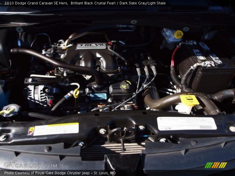 Brilliant Black Crystal Pearl / Dark Slate Gray/Light Shale 2010 Dodge Grand Caravan SE Hero