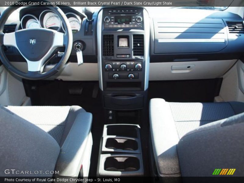 Brilliant Black Crystal Pearl / Dark Slate Gray/Light Shale 2010 Dodge Grand Caravan SE Hero