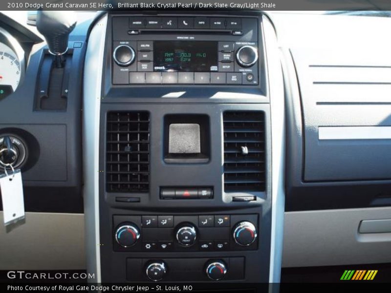 Brilliant Black Crystal Pearl / Dark Slate Gray/Light Shale 2010 Dodge Grand Caravan SE Hero