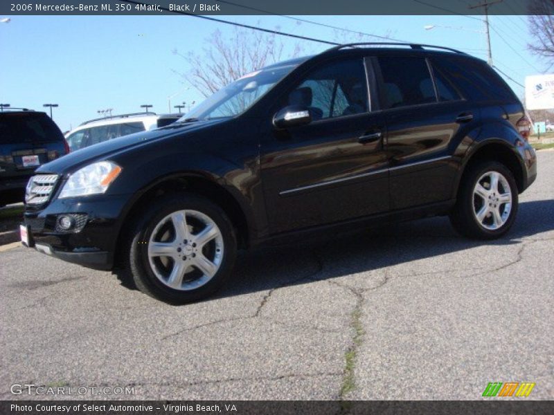 Black / Black 2006 Mercedes-Benz ML 350 4Matic