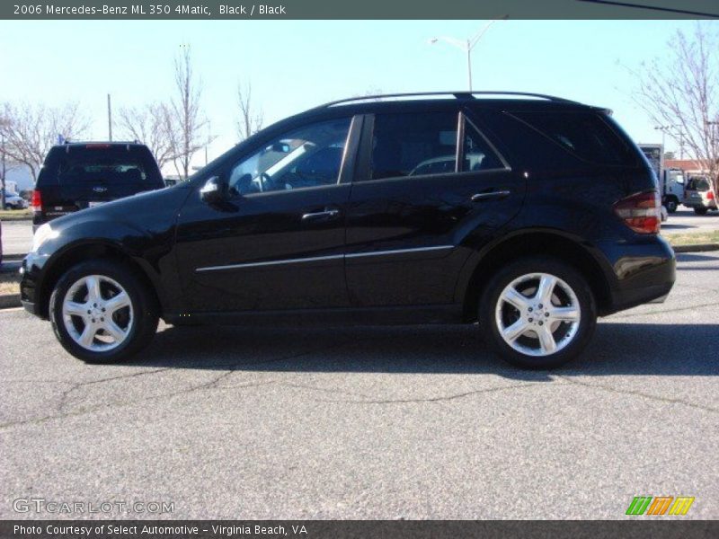 Black / Black 2006 Mercedes-Benz ML 350 4Matic