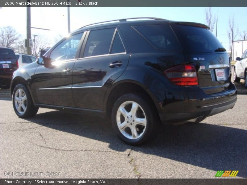 Black / Black 2006 Mercedes-Benz ML 350 4Matic