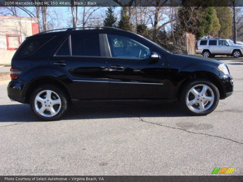 Black / Black 2006 Mercedes-Benz ML 350 4Matic