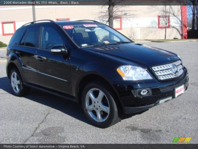 Black / Black 2006 Mercedes-Benz ML 350 4Matic